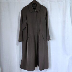 Debenhams Nuage Coat Womens 12 Long Lined Coat Removeable Liner Brown